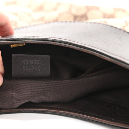 Gucci Monogram Half Moon Hobo Dark Brown 6 of 13