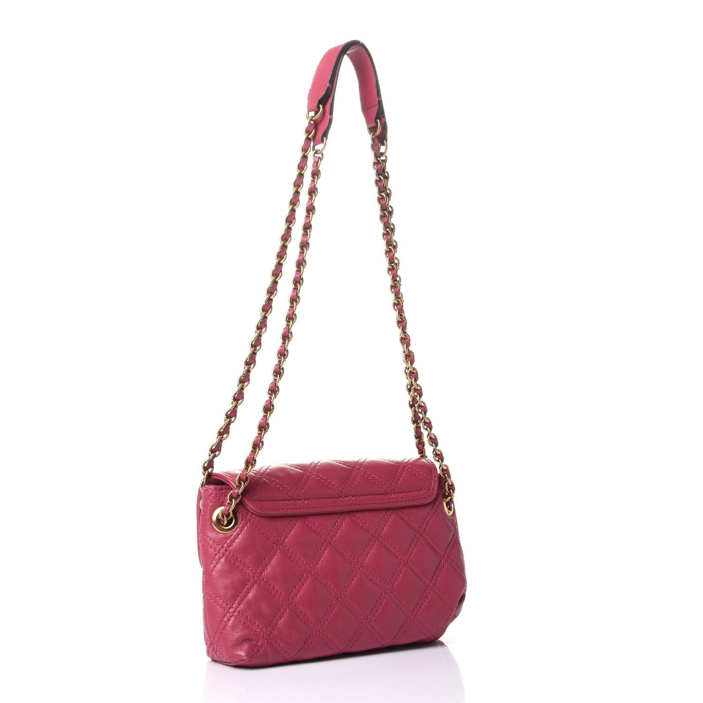 Lacquered Lambskin Baroque Single Flap Pink