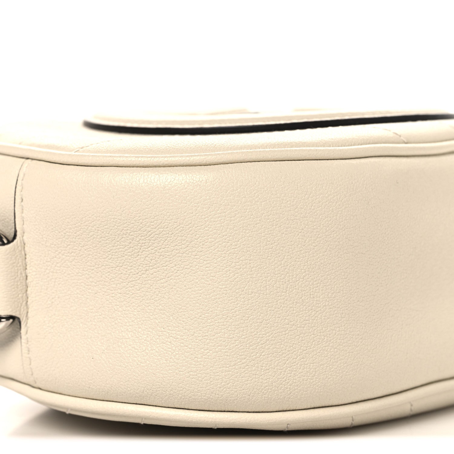 Gucci Sakai Be Green Calfskin Diagonal Stitched Mini Blondie Shoulder Bag Mystic White 9 of 10