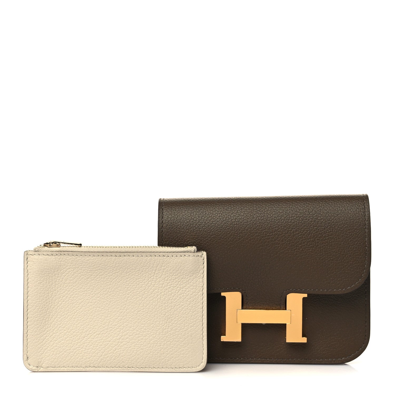 Hermes Evercolor Verso Constance Slim Wallet Toundra Beton 2 of 9