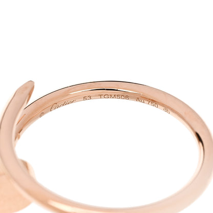 Cartier 18K Pink Gold Small Juste Un Clou Ring 53 6.25 4 of 5