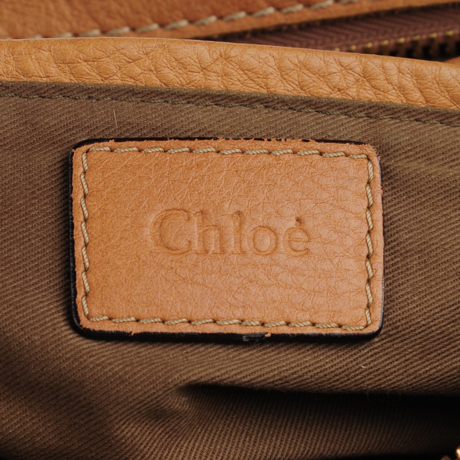 Chloe Calfskin Medium Marcie Satchel Brown Sugar 7 of 9