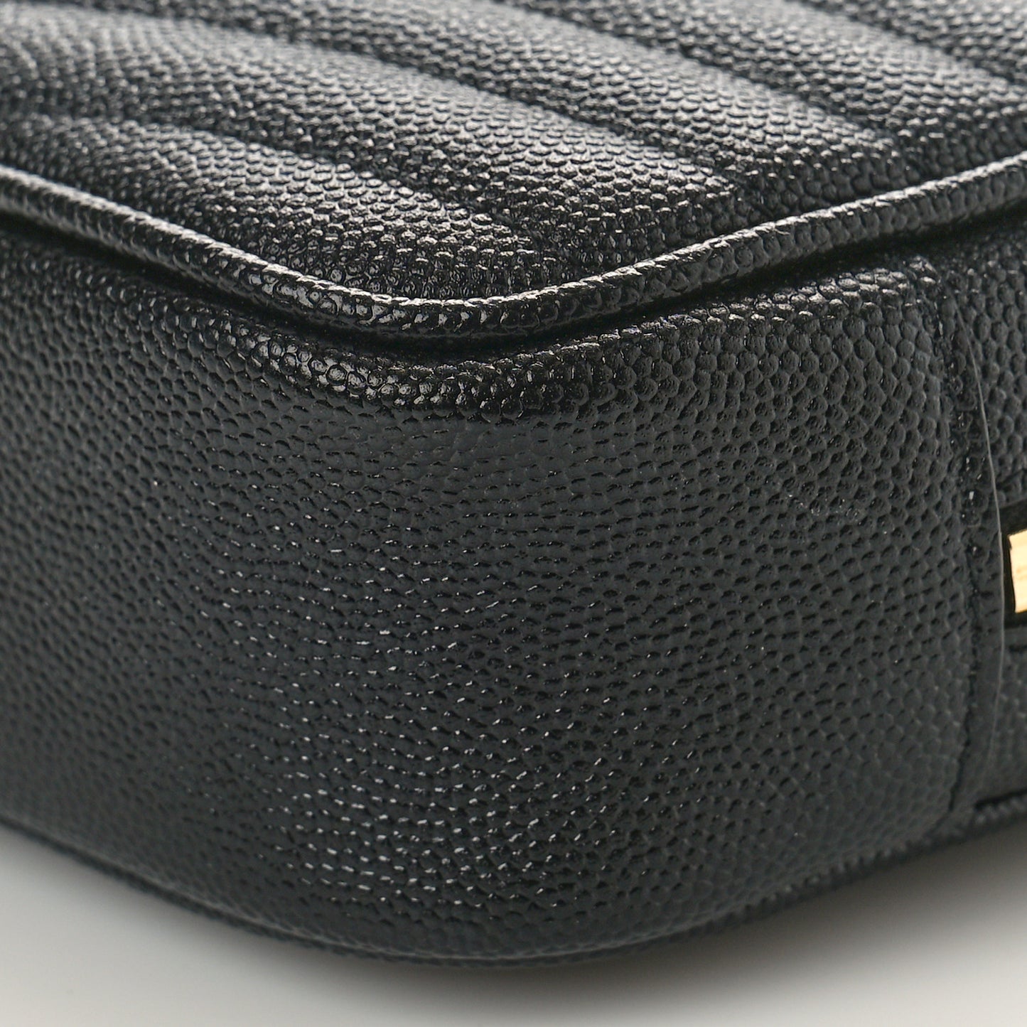 Grain De Poudre Matelasse Monogram Mini Lou Camera Bag Black