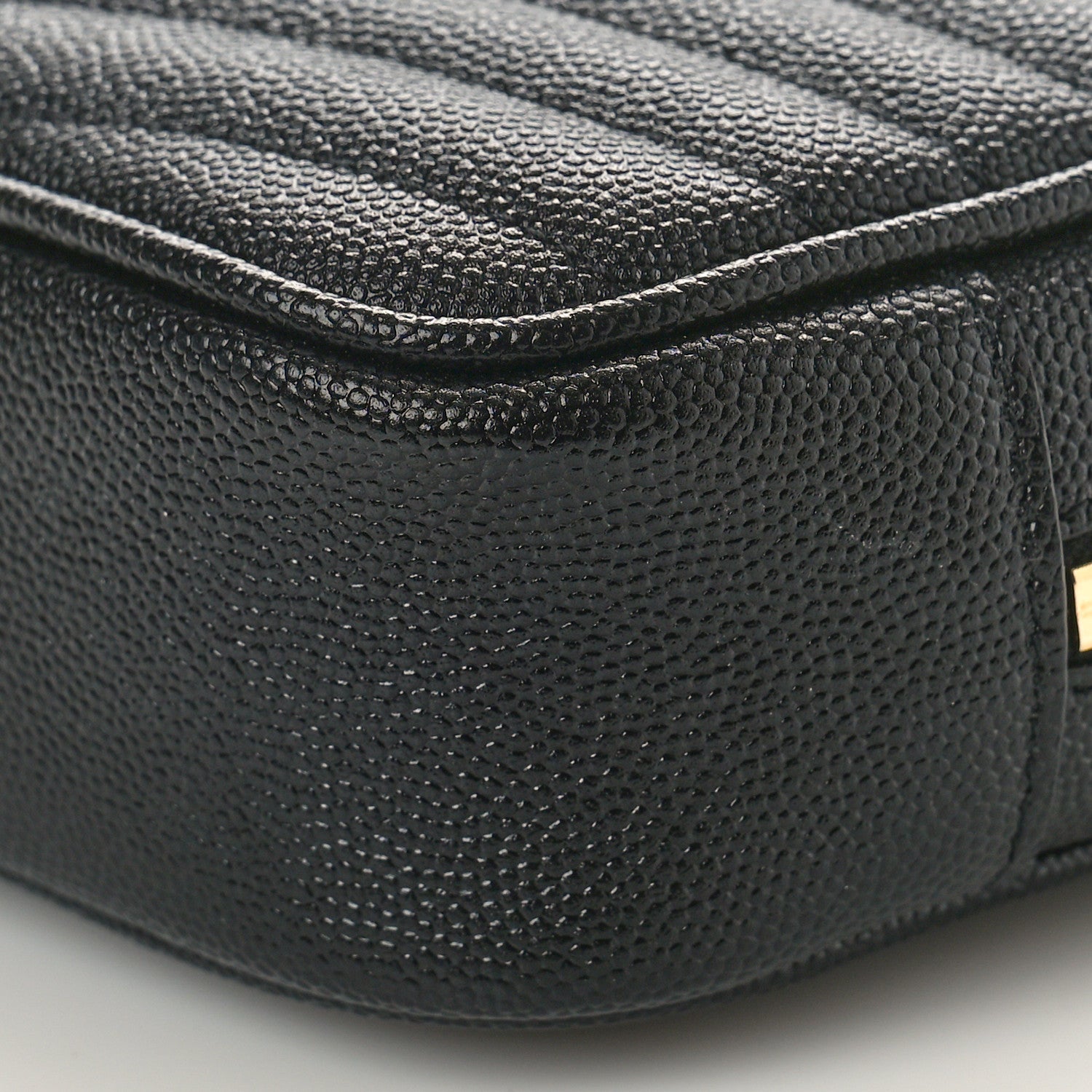Saint Laurent Grain De Poudre Matelasse Monogram Mini Lou Camera Bag Black 7 of 9