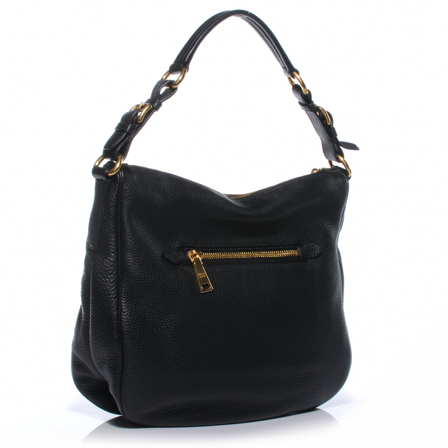 Vitello Daino Shoulder Bag Nero Black