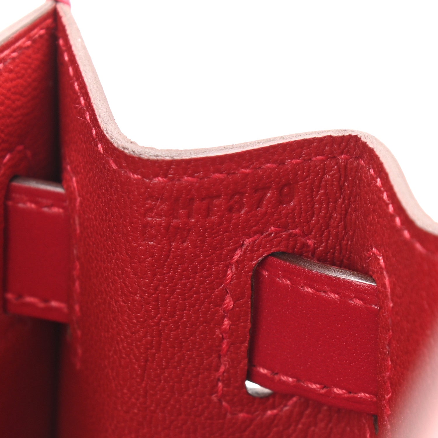Hermes Tadelakt Kelly Sellier 28 Rouge Vif 7 of 11