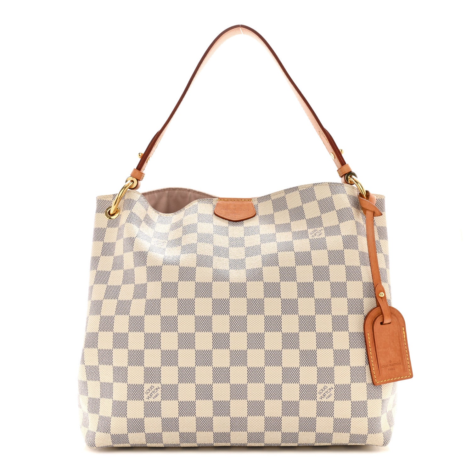 Louis Vuitton LOUIS VUITTON Damier Azur Graceful PM Rose Ballerine 1 of 15