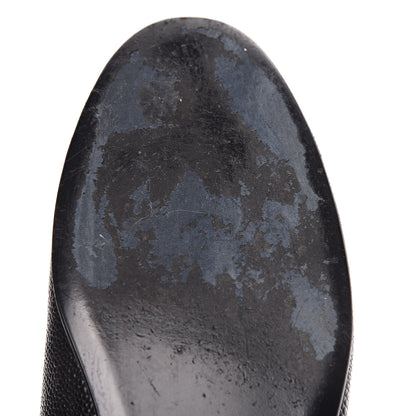 Chanel Caviar CC Cap Toe Ballerina Flats 42 Black 13 of 17