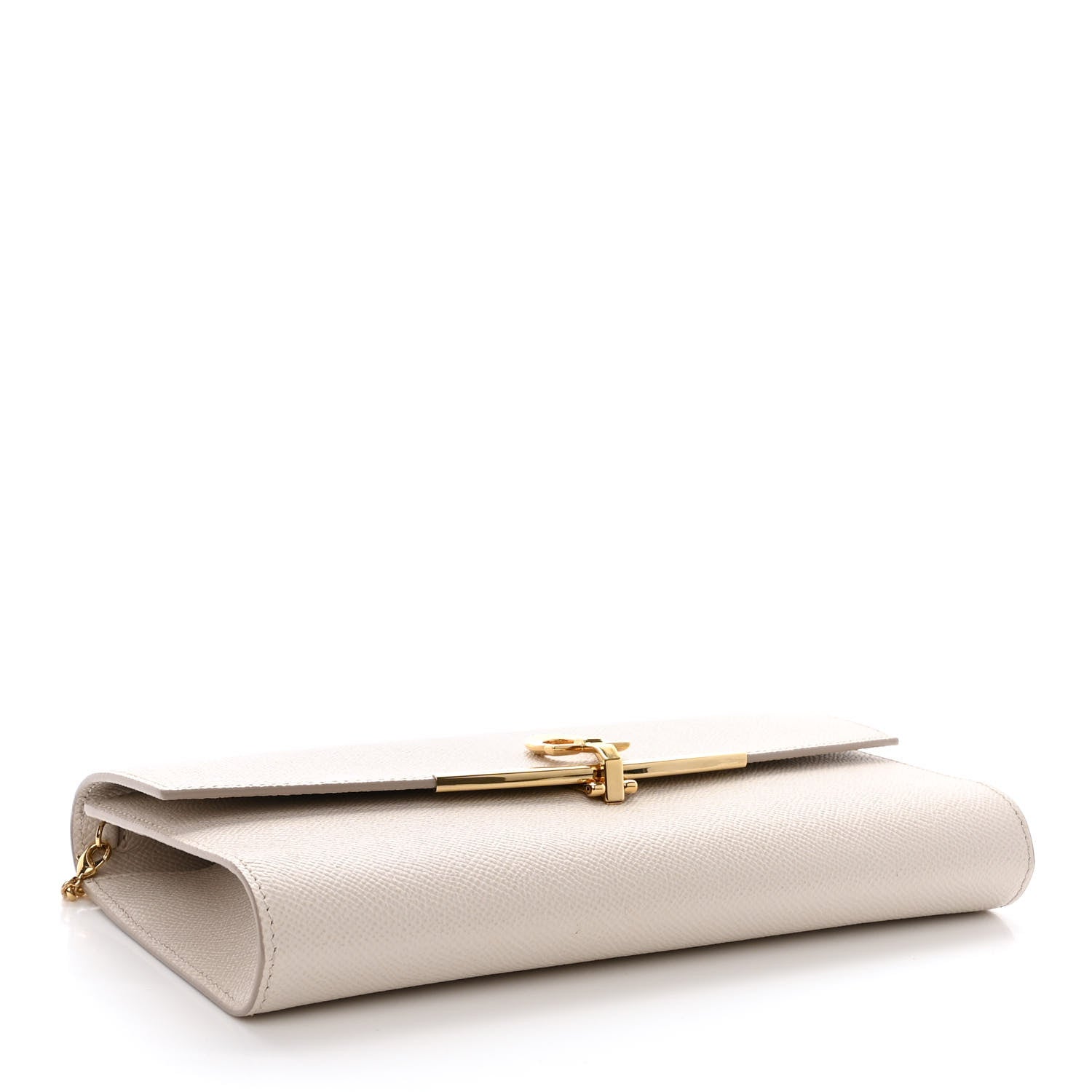 Salvatore Ferragamo Hammered Calfskin Mini Gancini Icona Bag Bone Copper 4 of 12