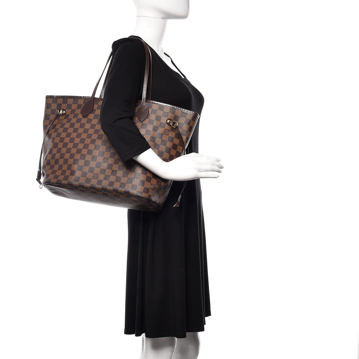 Louis Vuitton Damier Ebene Neverfull MM 2 of 10
