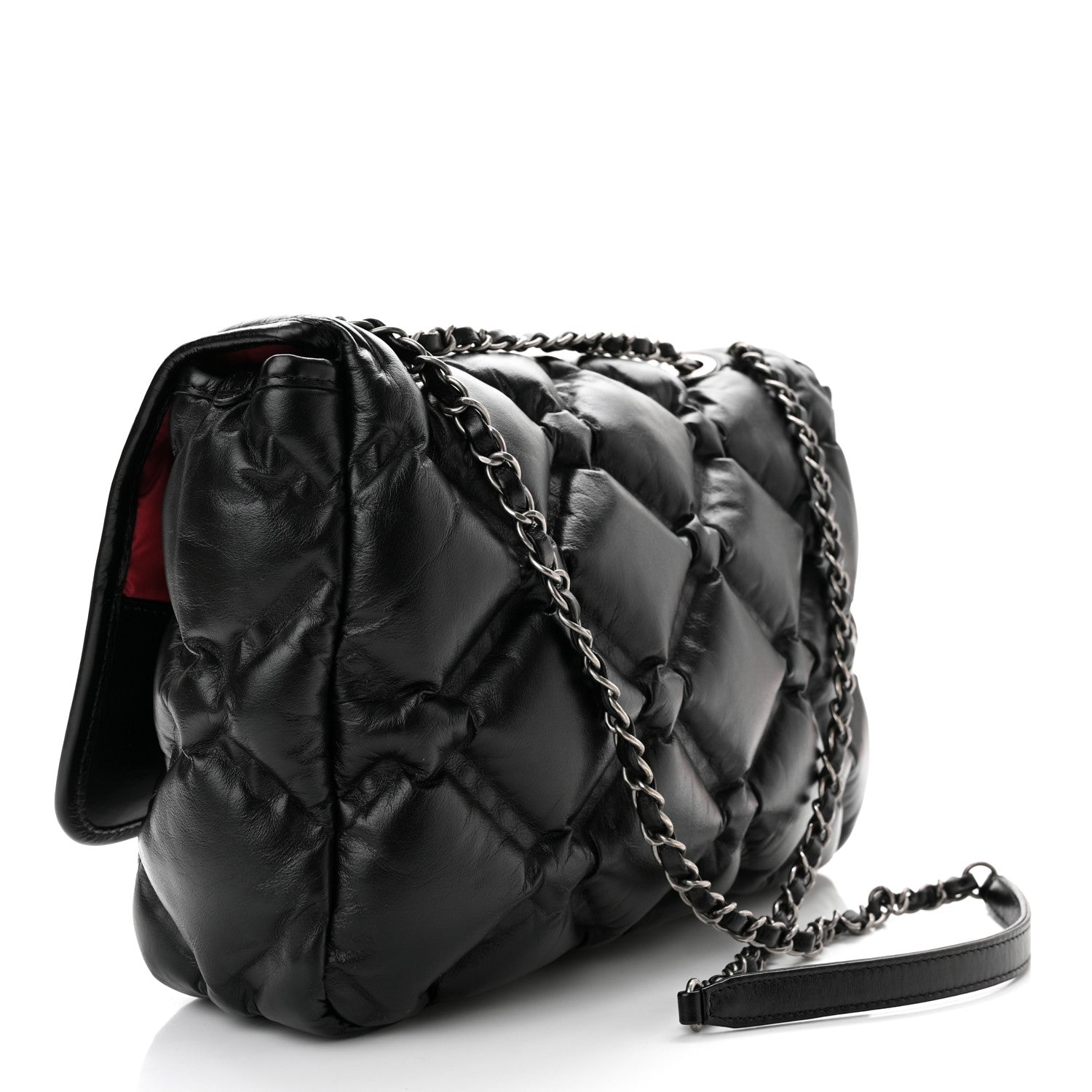 Chanel Calfskin Quilted Large Chesterfield Flap Black 5 of 12