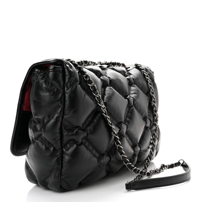 Chanel Calfskin Quilted Large Chesterfield Flap Black 5 of 12