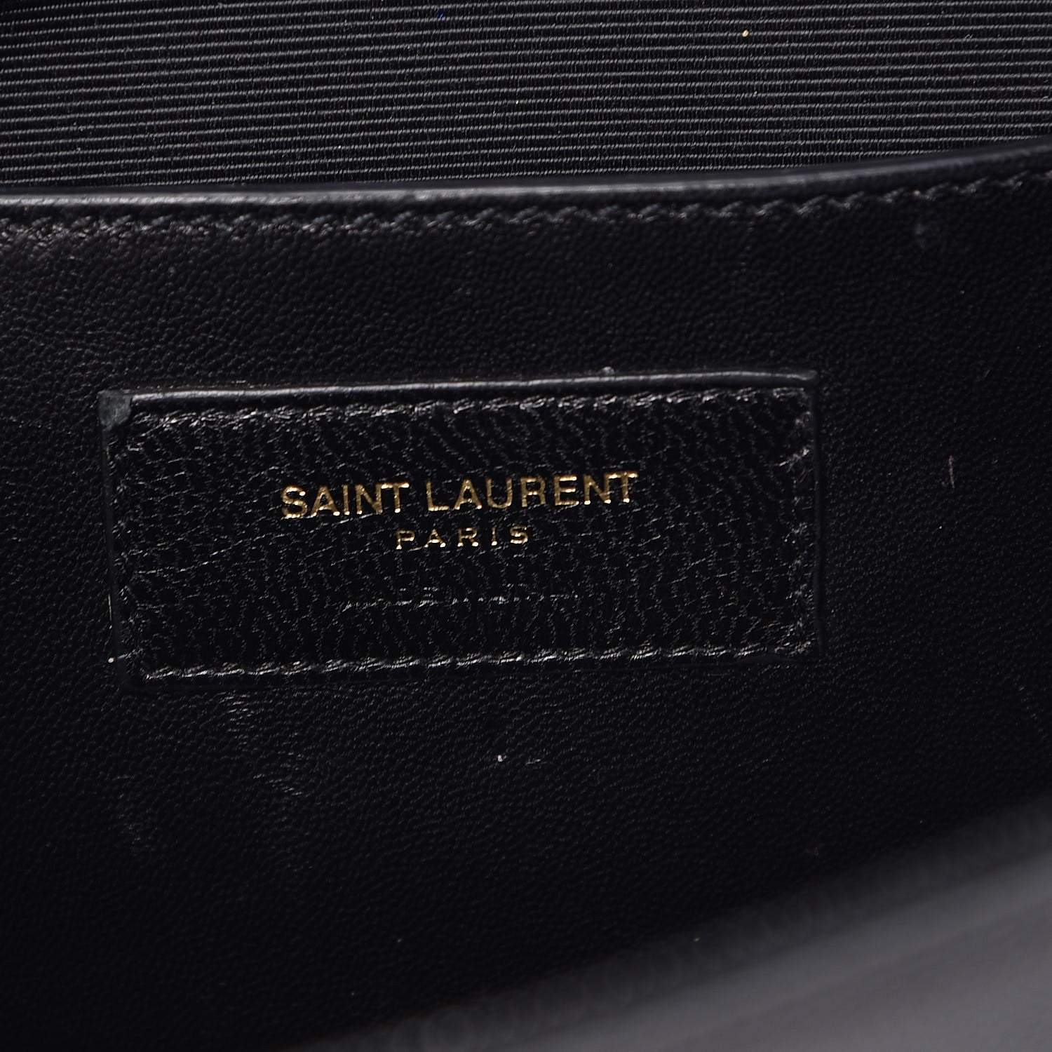 Saint Laurent Grain De Poudre Monogram Cassandre Clutch Black 7 of 9
