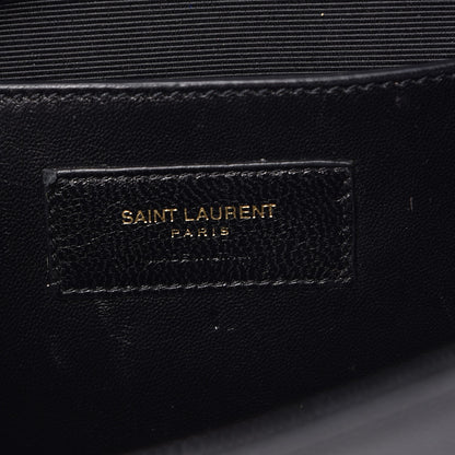 Saint Laurent Grain De Poudre Monogram Cassandre Clutch Black 7 of 9