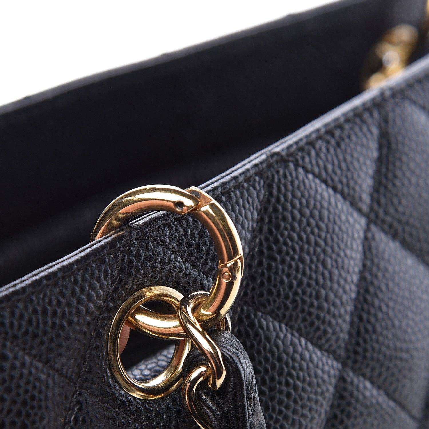 Chanel Caviar Quilted Petit Timeless Tote PTT Black 8 of 13