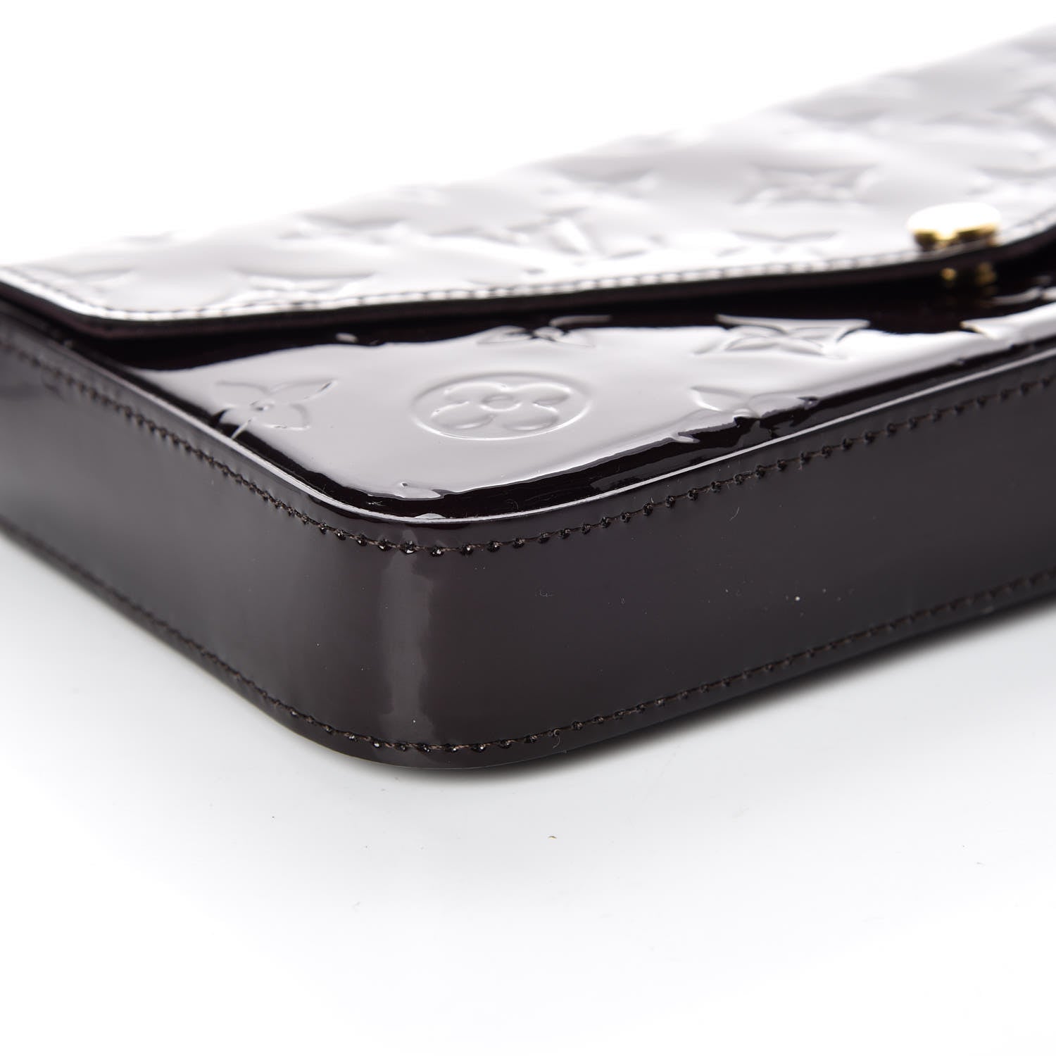 Louis Vuitton Vernis Pochette Felicie Chain Wallet Amarante 5 of 8