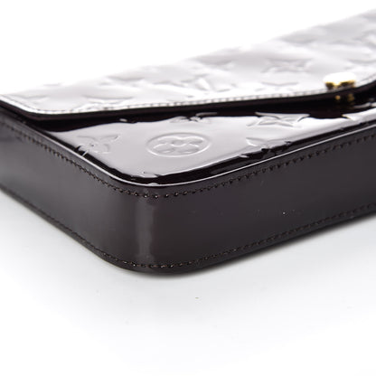 Louis Vuitton Vernis Pochette Felicie Chain Wallet Amarante 5 of 8