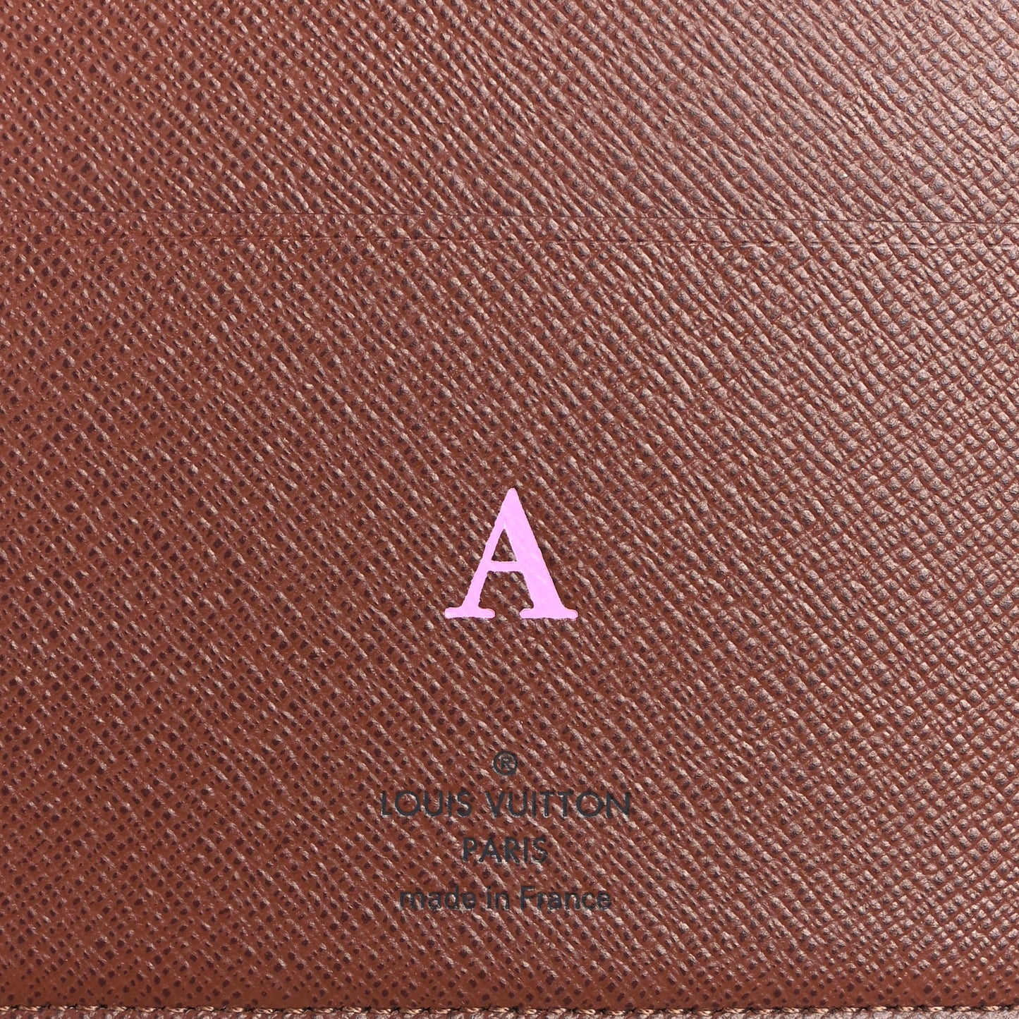 Monogram Desk Agenda Cover