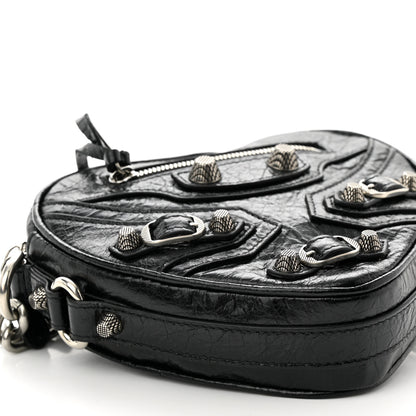 Balenciaga Agneau Arena Mini Le Cagole Heart Bag Black 9 of 10