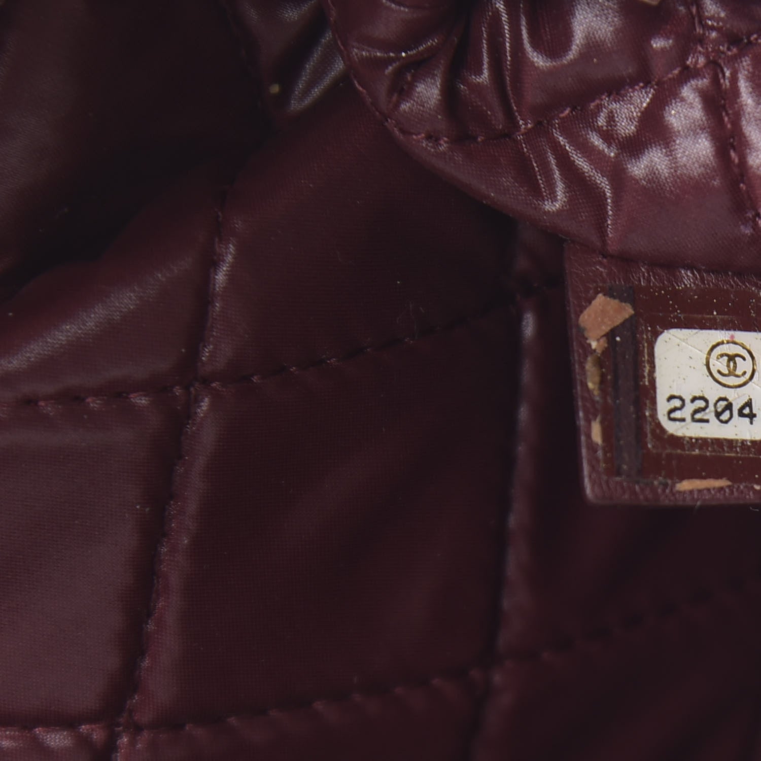 Chanel Lambskin Patchwork Medium Cosmetic Case Multicolor Burgundy 9 of 11
