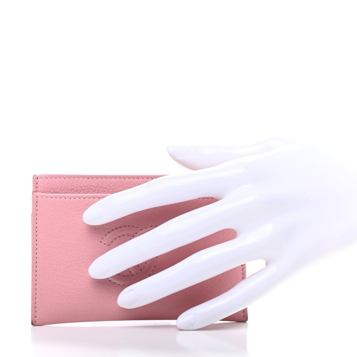 Goatskin Timeless CC Card Holder Light Pink