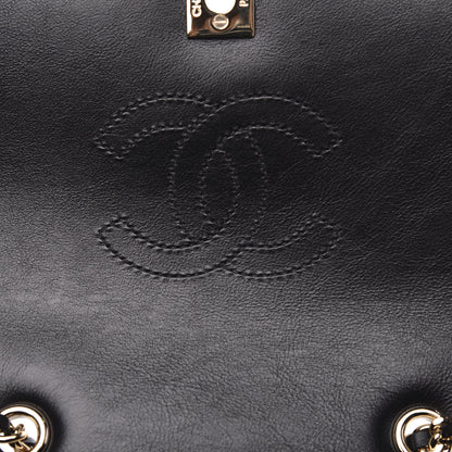 Chanel Calfskin Chevron Quilted Mini Statement Flap Black 8 of 11