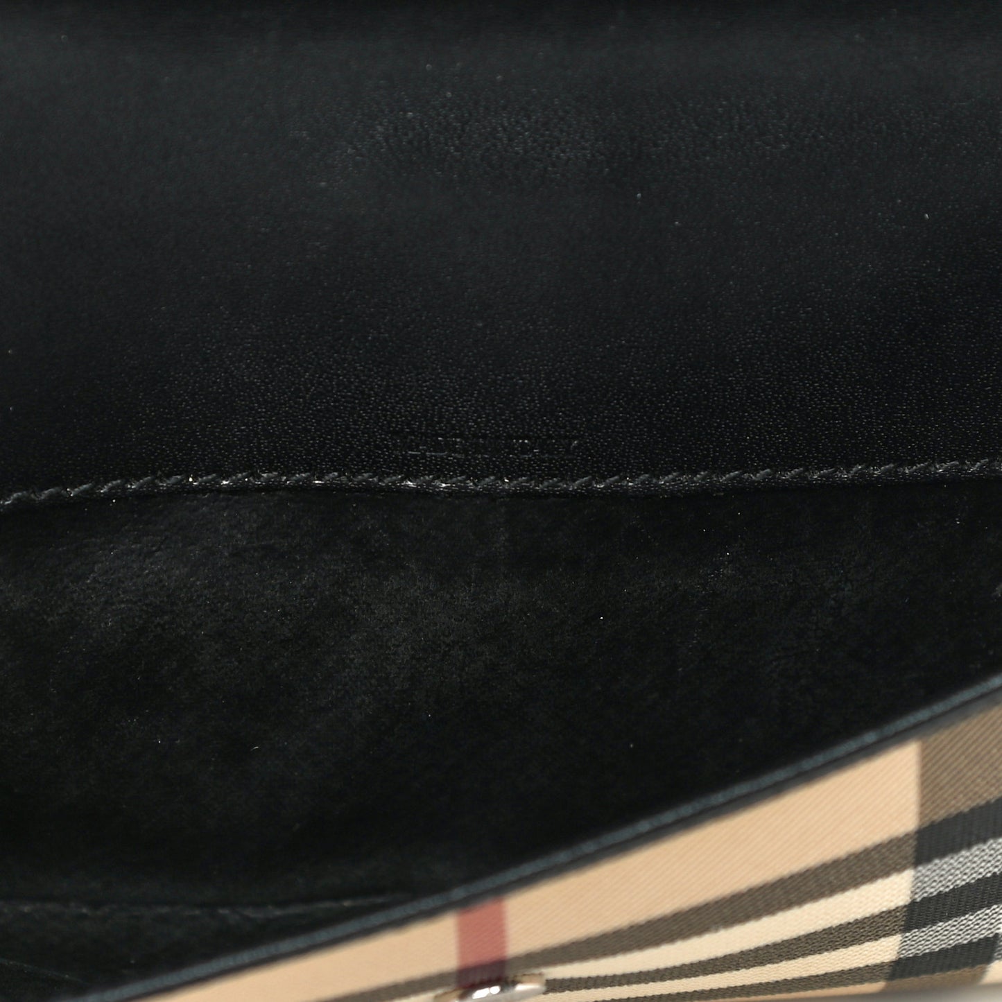 House Check Continental Wallet Black