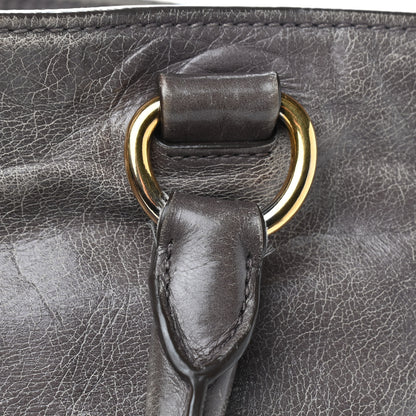 Prada Vitello Shine Top Handle Bag Fumo 22 of 25