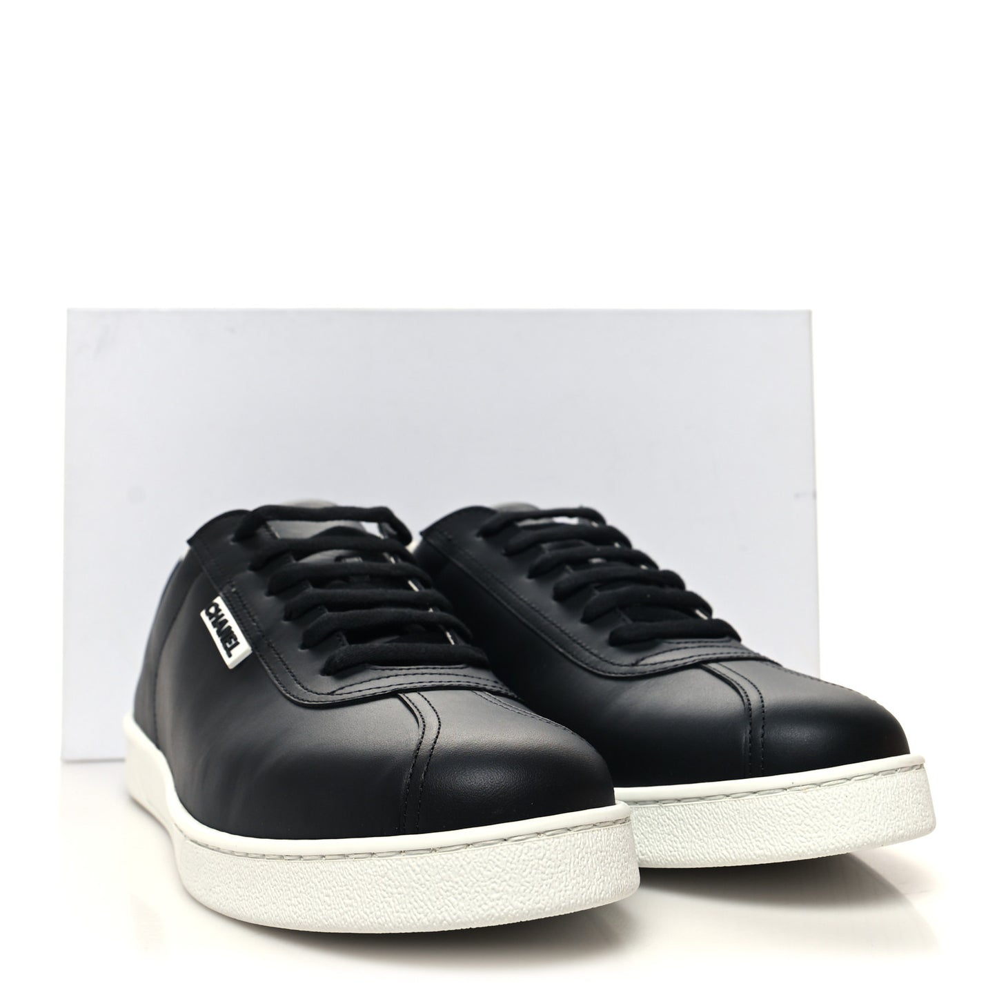 Calfskin Mens CC Sneakers 45 Black