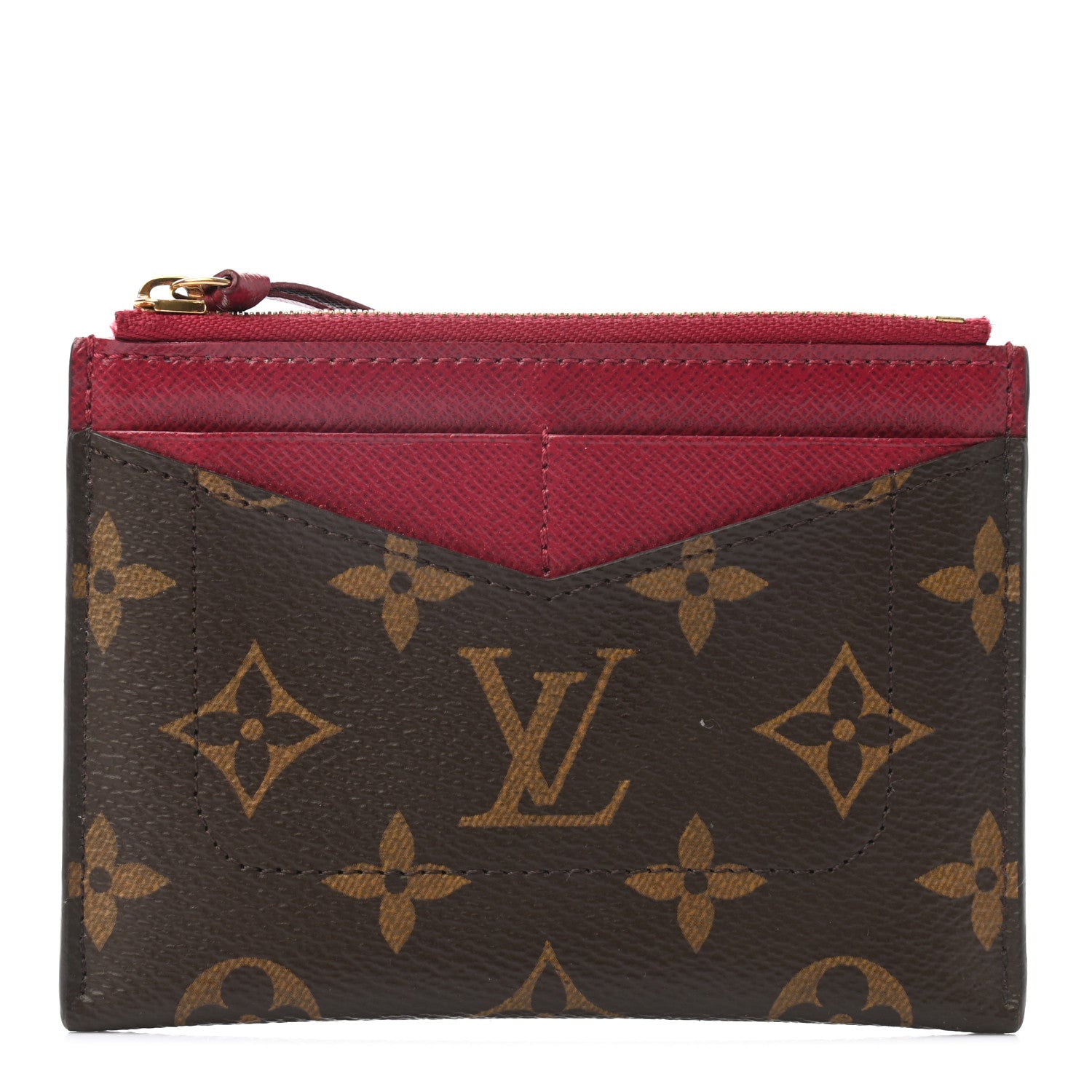 Louis Vuitton Monogram Zipped Card Holder Fuchsia 1 of 6