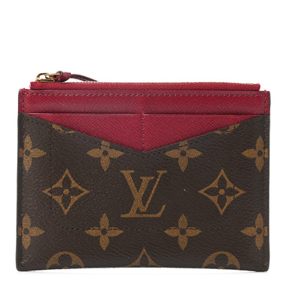 Louis Vuitton Monogram Zipped Card Holder Fuchsia 1 of 6