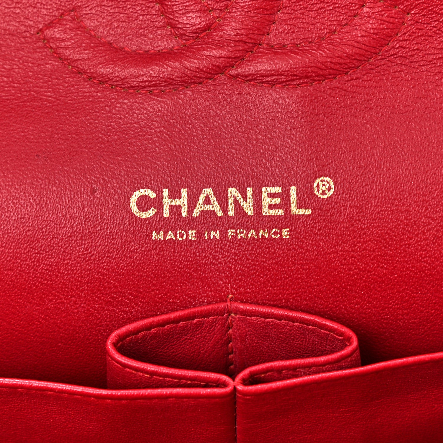 Chanel Lambskin Quilted Medium Double Flap Dark Pink 6 of 10