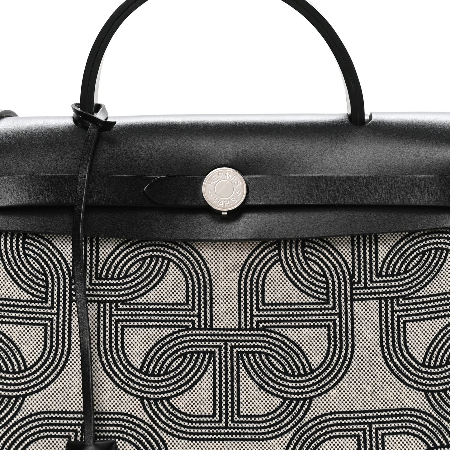 Vache Hunter Toile Chaine D'Ancre Herbag Zip Retourne 31   PM Ecru Black