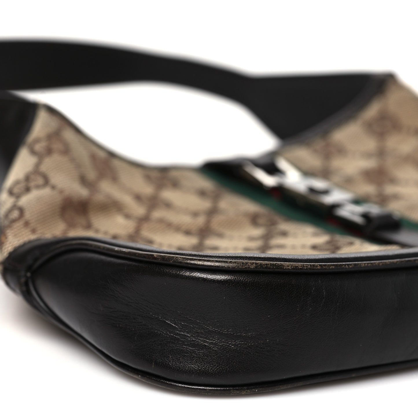 Monogram Web Small Jackie O Hobo Dark Brown