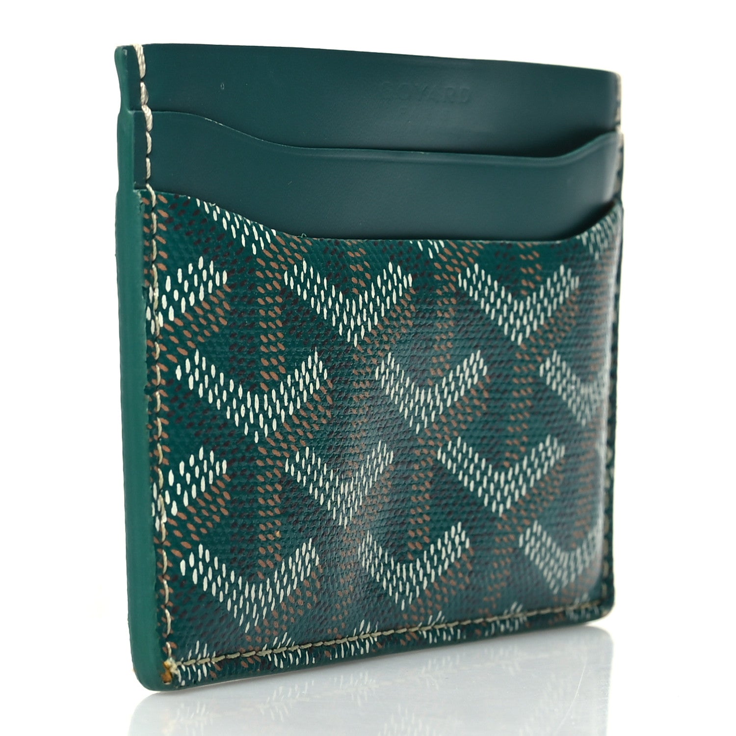 Goyard Goyardine Saint Sulpice Card Holder Green 3 of 8