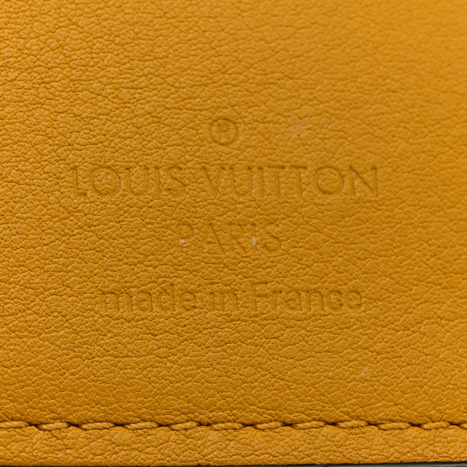 Louis Vuitton Taurillon Brazza Wallet Ocre 6 of 7