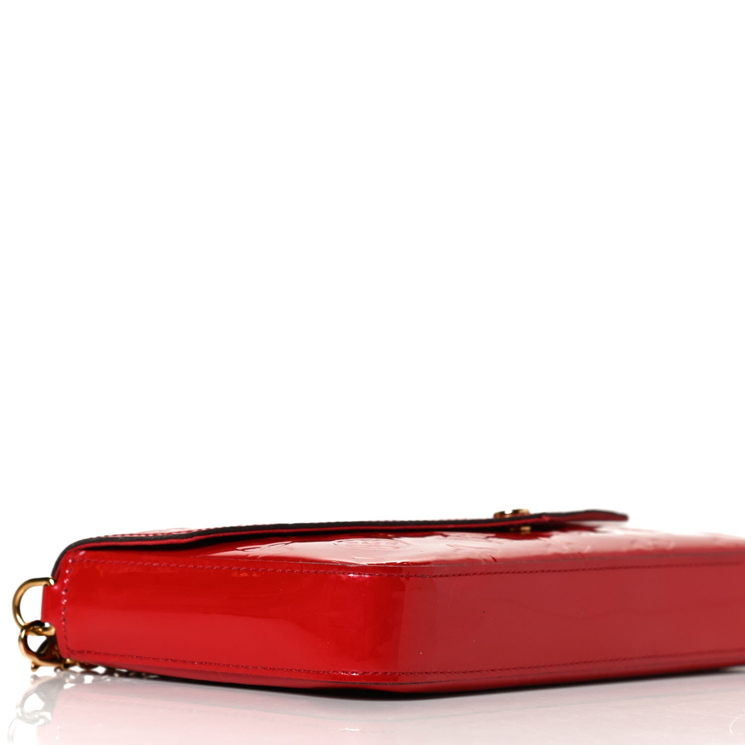 Louis Vuitton Vernis Felicie Pochette Chain Wallet Cherry 5 of 15
