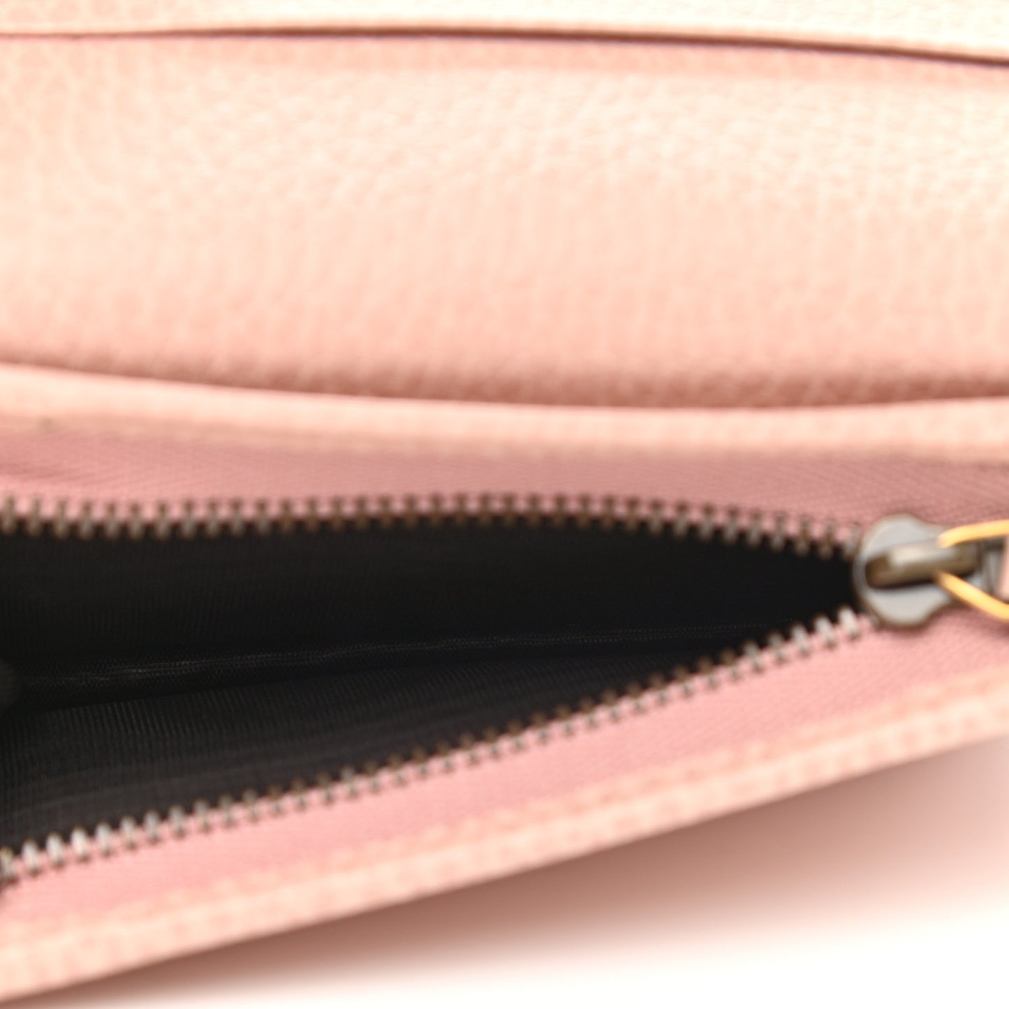 Pebbled Calfskin Butterfly Card Case Perfect Pink