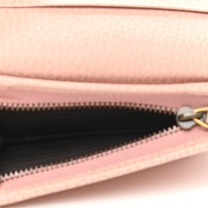 Gucci Pebbled Calfskin Butterfly Card Case Perfect Pink 5 of 6
