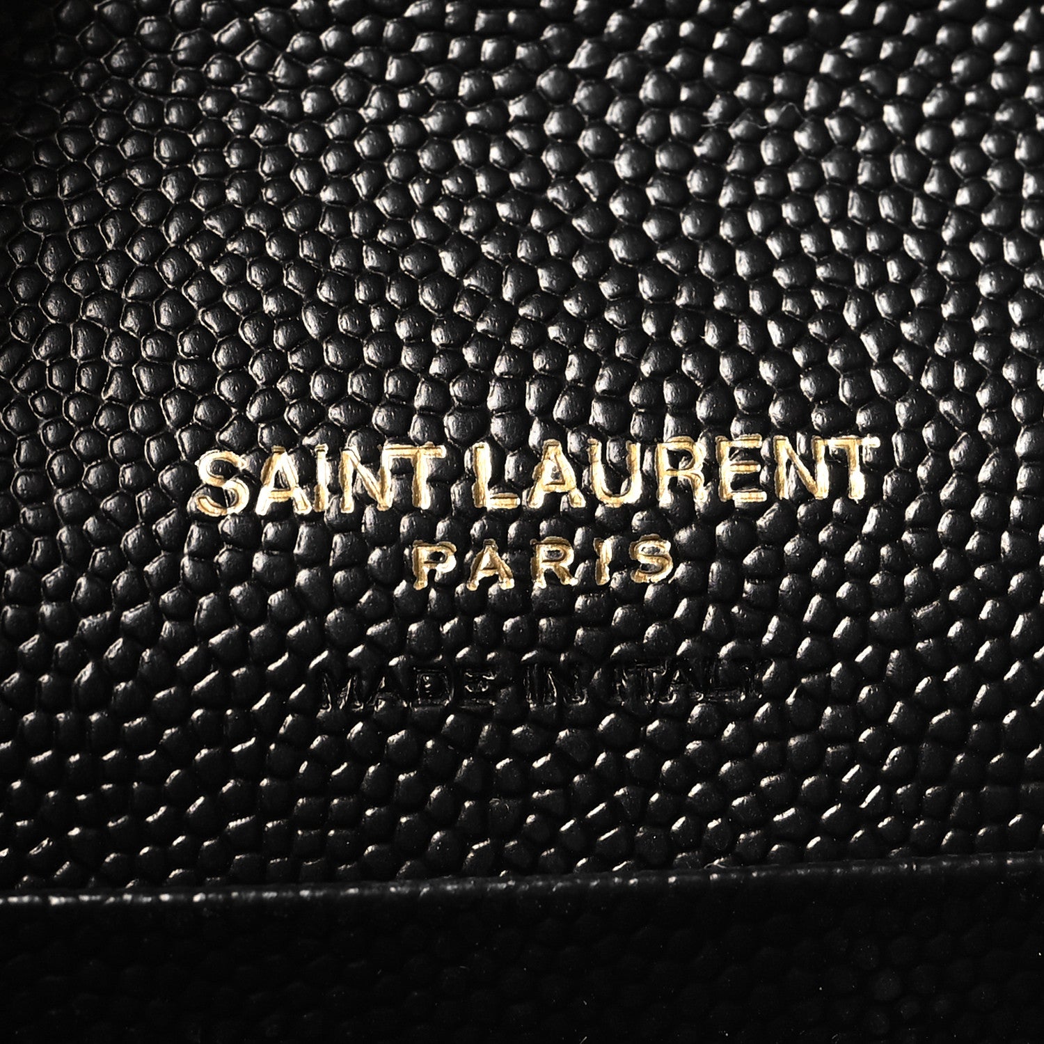 Saint Laurent Grain De Poudre Matelasse Chevron Small Monogram Envelope Wallet Black 6 of 7
