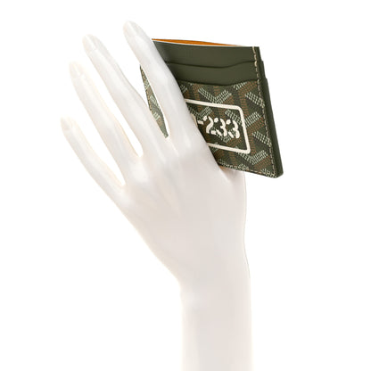 Goyard Goyardine Saint Sulpice Card Holder Khaki 2 of 7