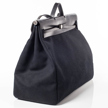 Hermes Toile XL Herbag Black 4 of 10