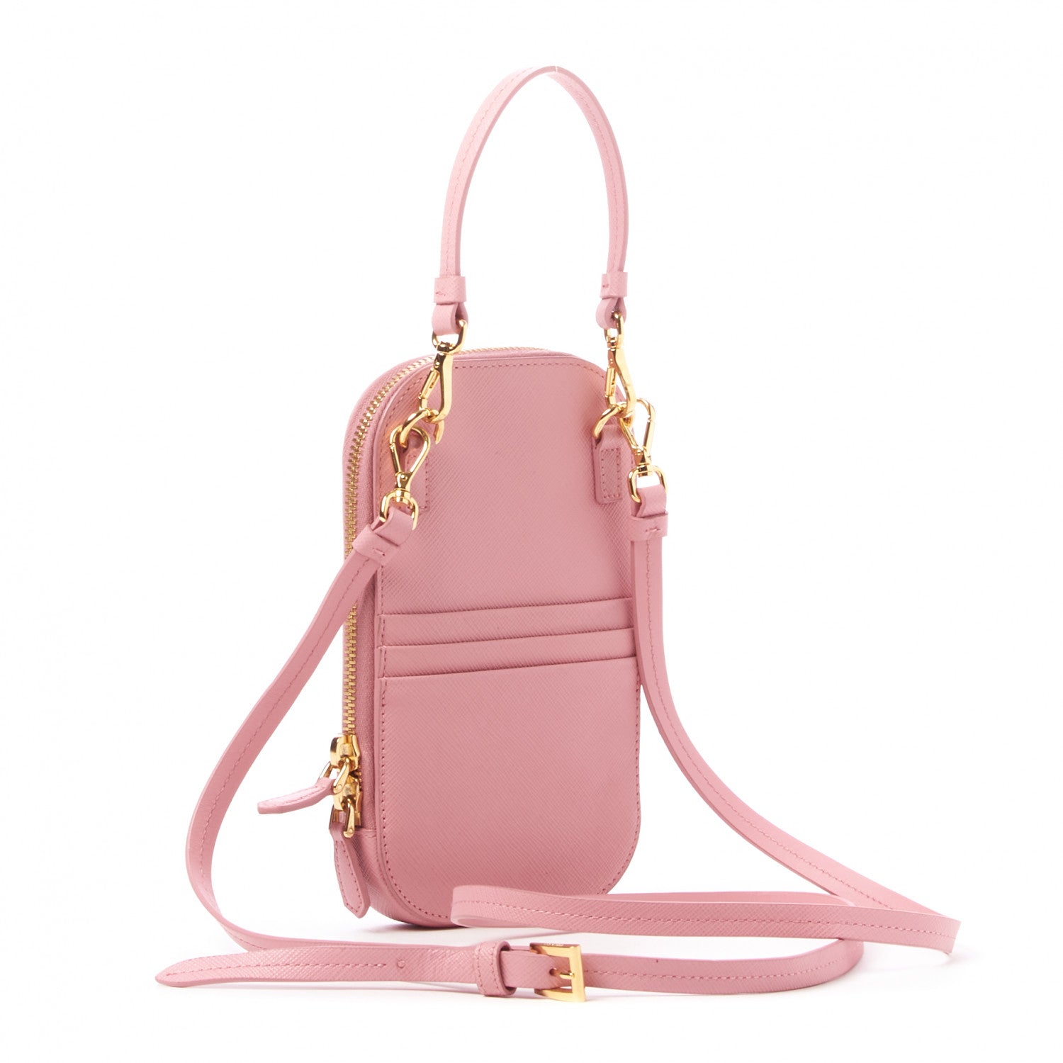 Prada Saffiano Mini Crossbody Bag Petalo 2 of 9