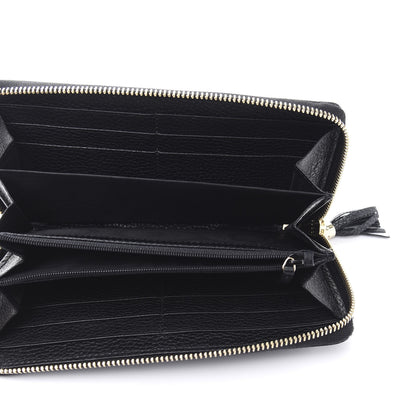 Gucci Pebbled Calfskin Soho Zip Around Wallet Black 5 of 9