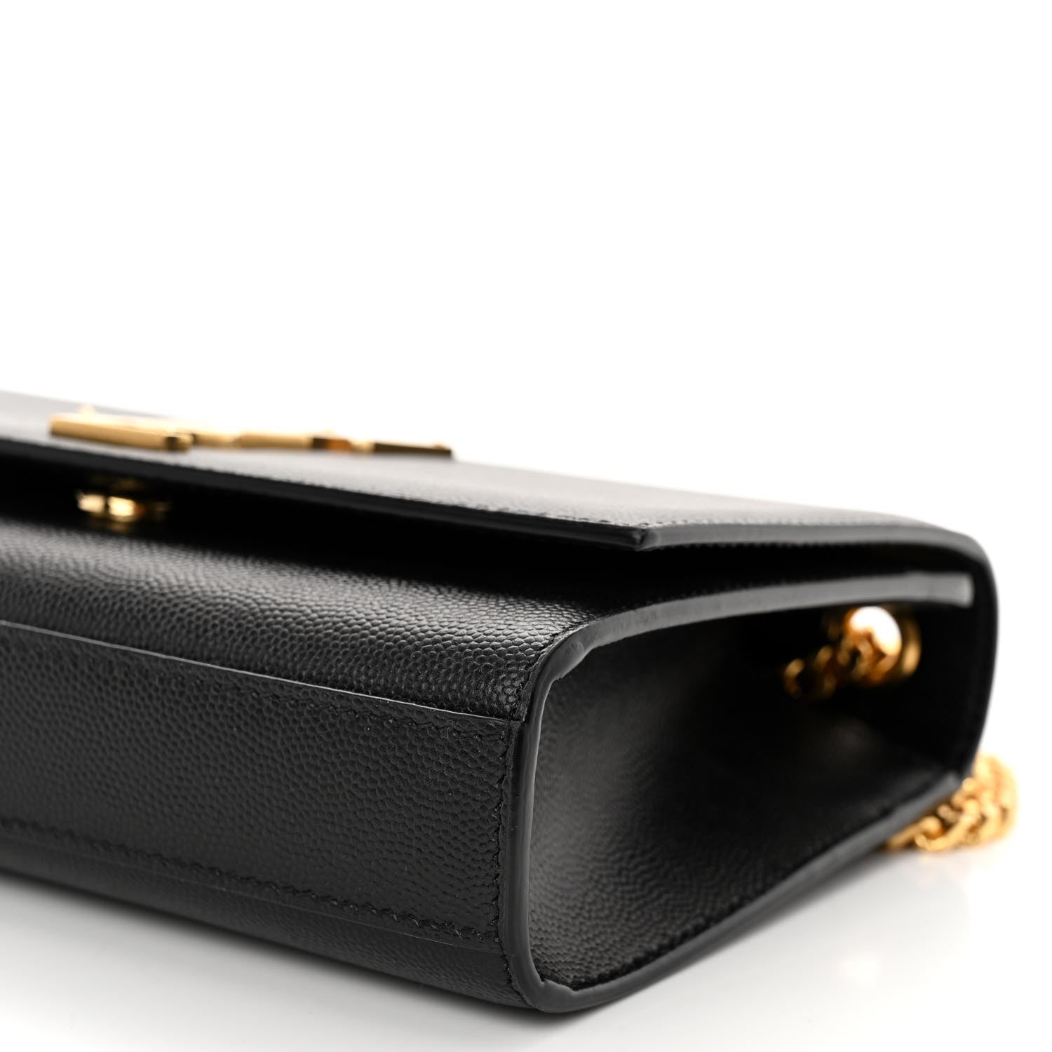 Saint Laurent Grain De Poudre Small Monogram Kate Satchel Black 9 of 10