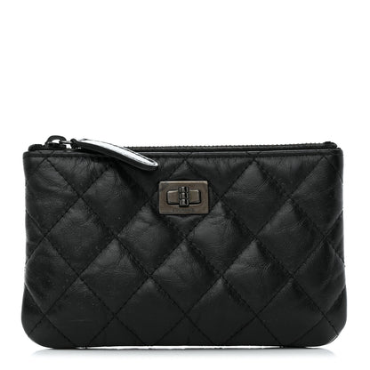 Chanel Aged Calfskin Quilted Small Reissue Cosmetic Case So Black 1 of 9