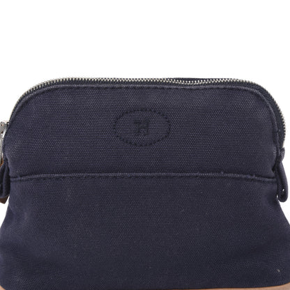 Hermes Cotton Canvas Mini Bolide Travel Cosmetic Pouch 9 of 9
