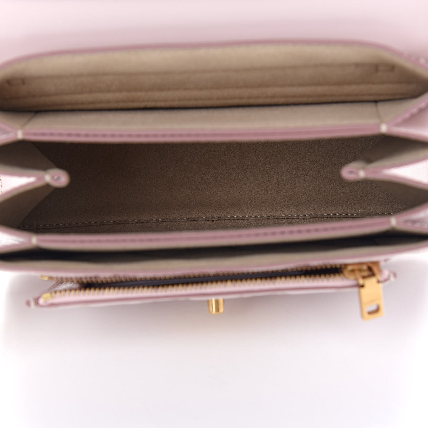 Goatskin Quilted Small GV3 Shoulder Bag Pale Pink