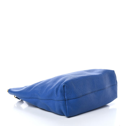 Prada Vitello Daino Shopping Tote Azzurro 3 of 4