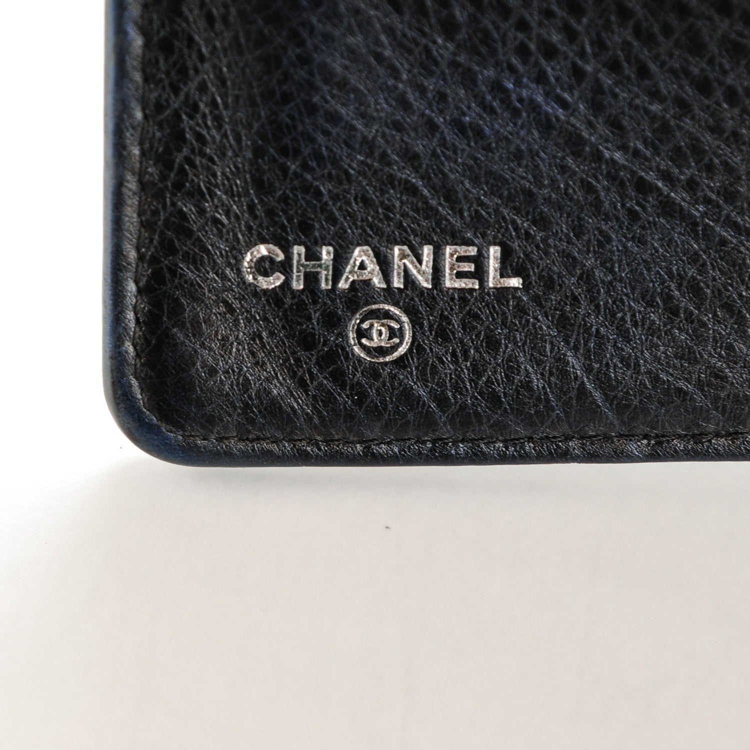 Chanel Lambskin Quilted Boy Yen Wallet Navy Blue Pearl 6 of 8